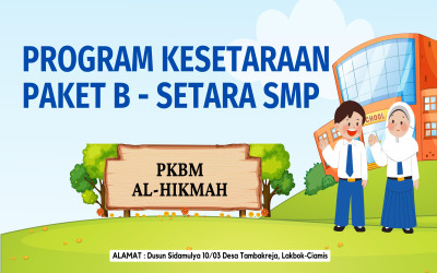 Program Kesetaraan Paket B - Setara SMP/SLTP/MTs